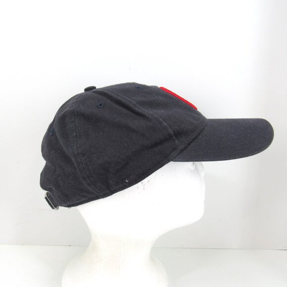 Cleveland Indians New Era Embroidered C Logo Men's Black Adj Strap Back Cap Hat - Picture 4 of 8